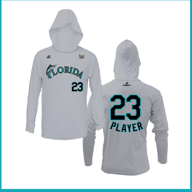 CCLL Florida Marlins Logo Lightweight Hoodie