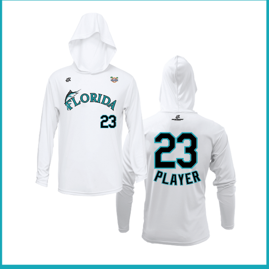 CCLL Florida Marlins Logo Lightweight Hoodie