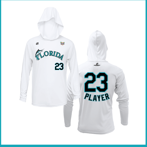 CCLL Florida Marlins Logo Lightweight Hoodie