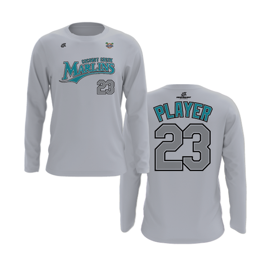CCLL Marlins Logo Long Sleeve Shirt