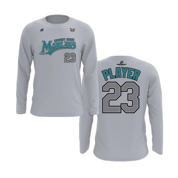 CCLL Marlins Logo Long Sleeve Shirt
