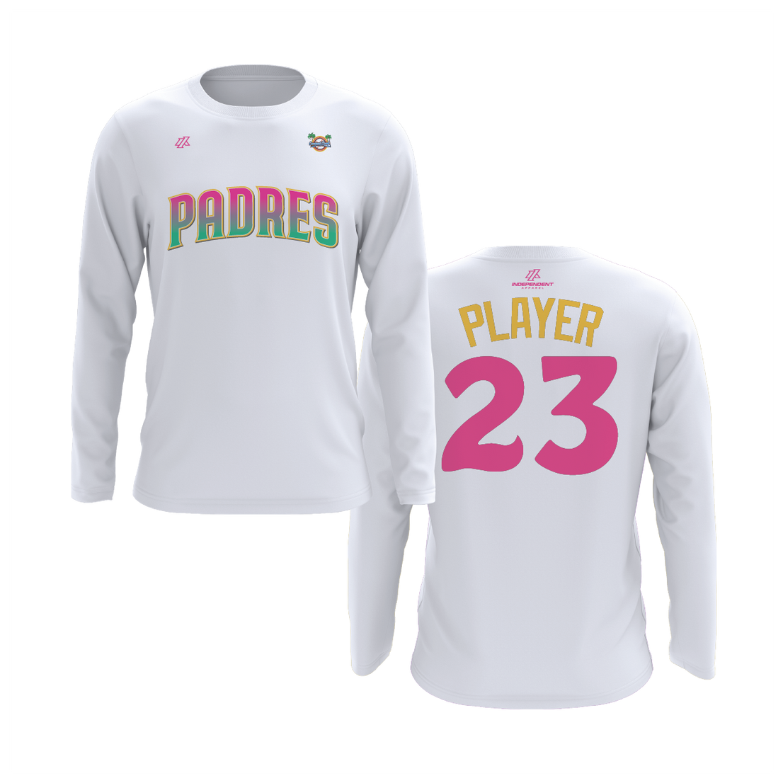 CCLL Padres Logo Long Sleeve Shirt