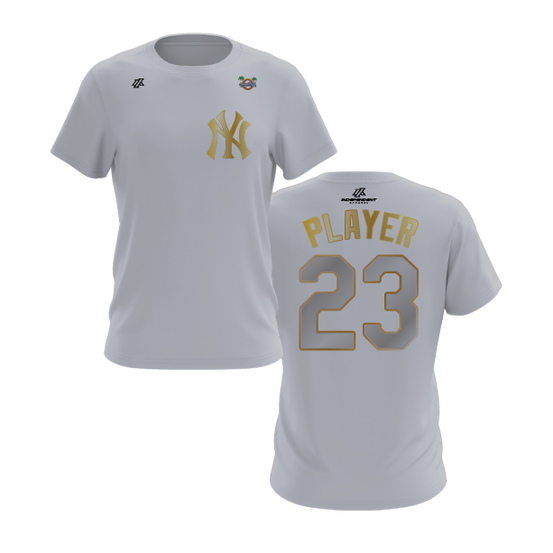 CCLL Yankees Gold Logo Short Sleeve Shirt