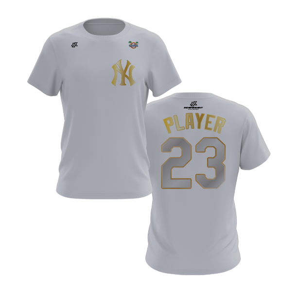 CCLL Yankees Gold Logo Short Sleeve Shirt