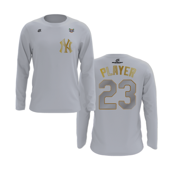 CCLL Yankees Gold Logo Long Sleeve Shirt