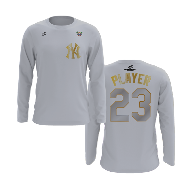 CCLL Yankees Gold Logo Long Sleeve Shirt