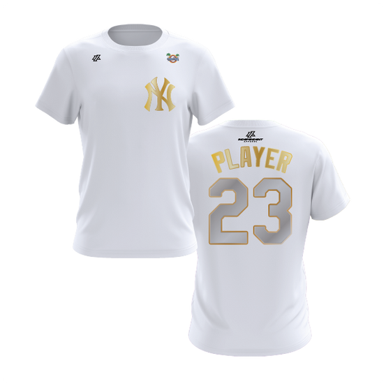 CCLL Yankees Gold Logo Short Sleeve Shirt