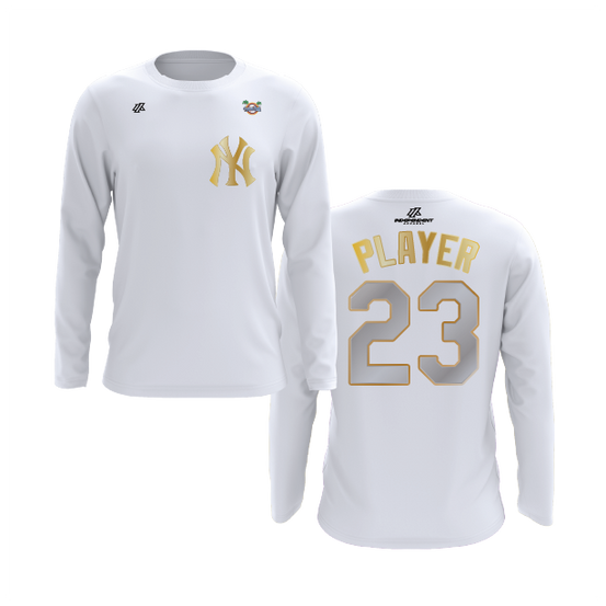 CCLL Yankees Gold Logo Long Sleeve Shirt