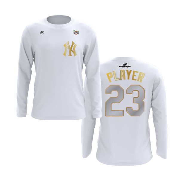 CCLL Yankees Gold Logo Long Sleeve Shirt
