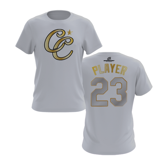 CCLL Yankees Gold CC Logo Short Sleeve Shirt