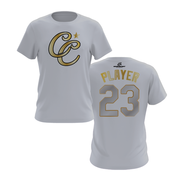 CCLL Yankees Gold CC Logo Short Sleeve Shirt
