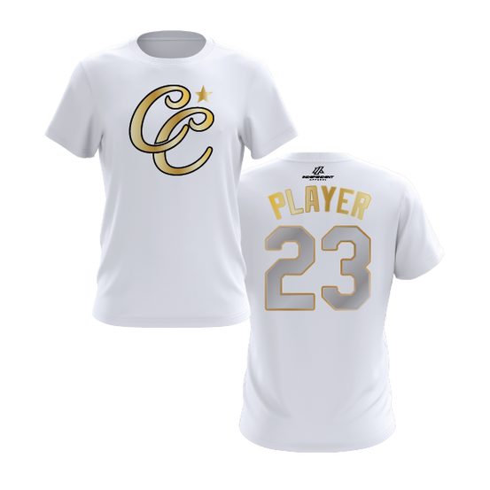 CCLL Yankees Gold CC Logo Short Sleeve Shirt