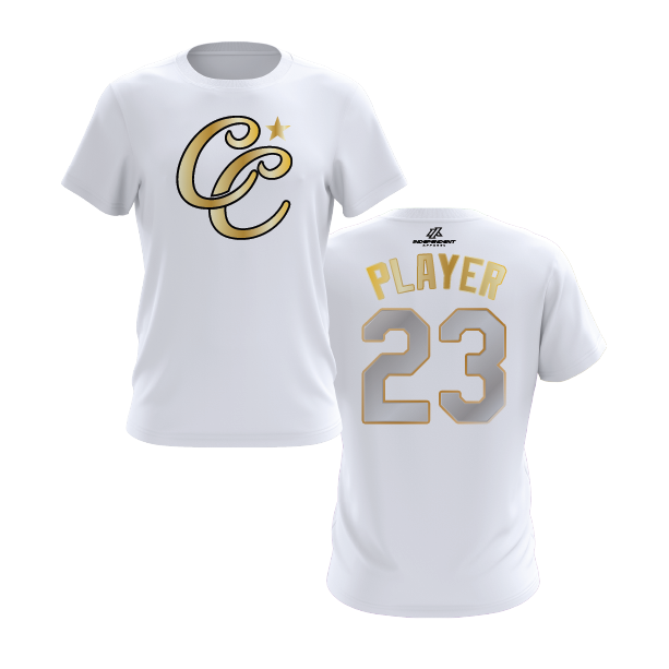 CCLL Yankees Gold CC Logo Short Sleeve Shirt
