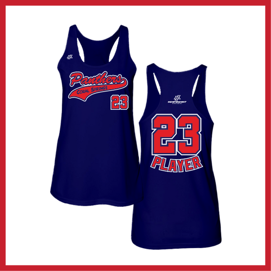 CS Panthers Script Logo Women's Tank Top