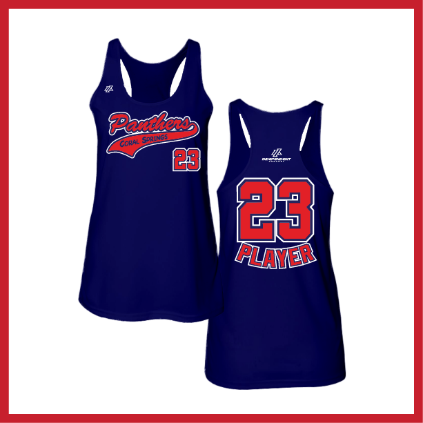CS Panthers Script Logo Women's Tank Top