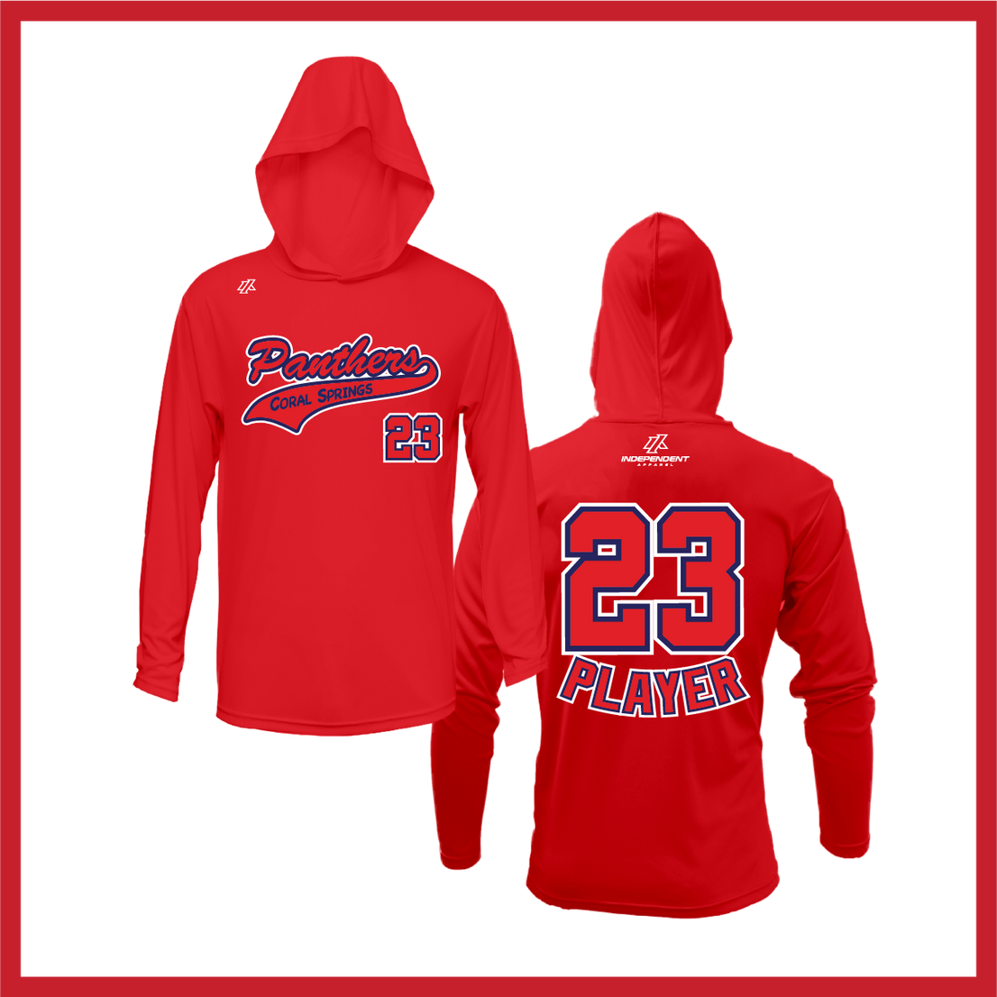 CS Panthers Script Logo Lightweight Hoodie