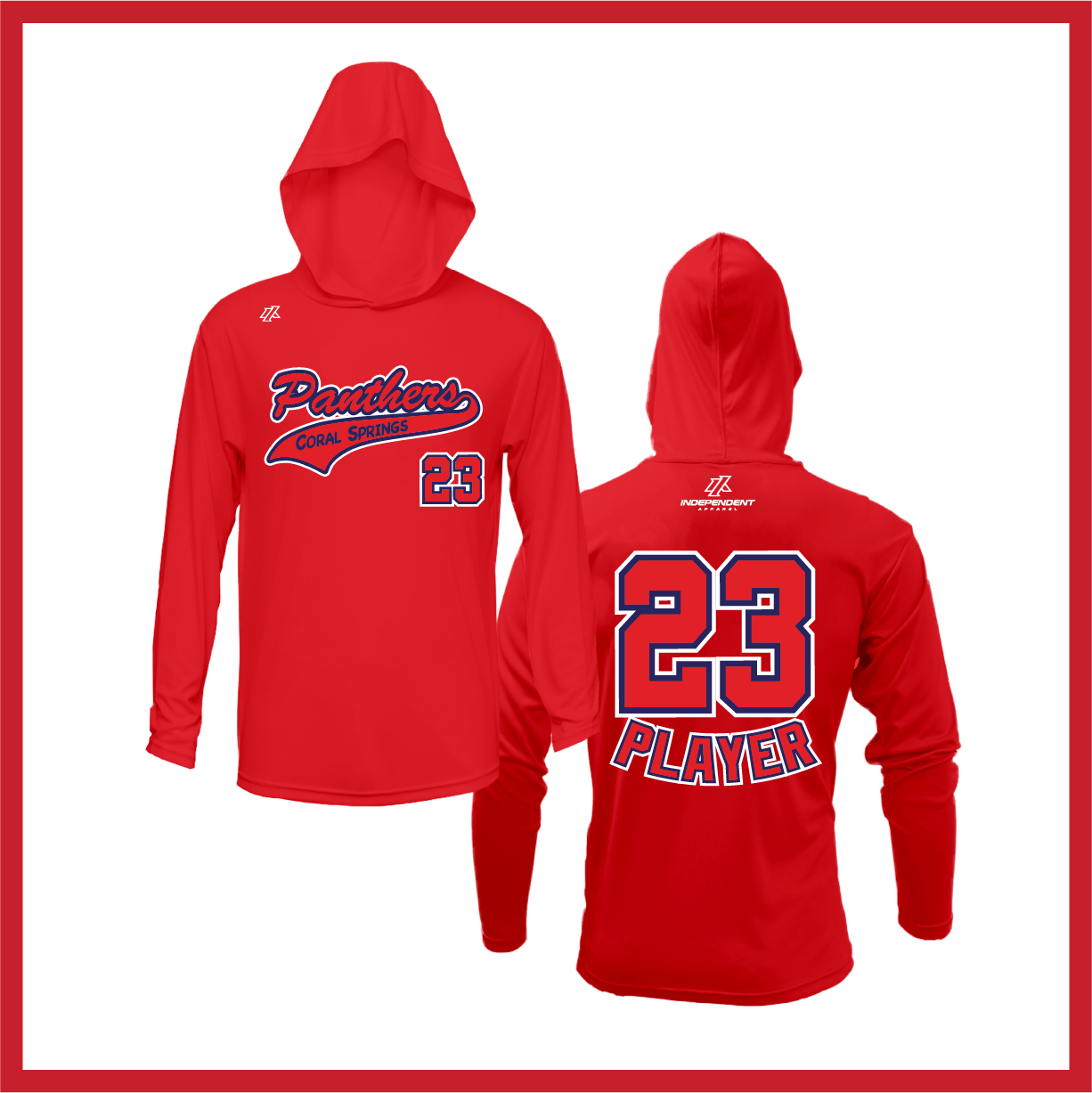 CS Panthers Script Logo Lightweight Hoodie
