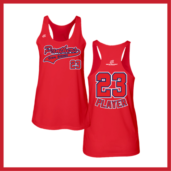 CS Panthers Script Logo Women's Tank Top