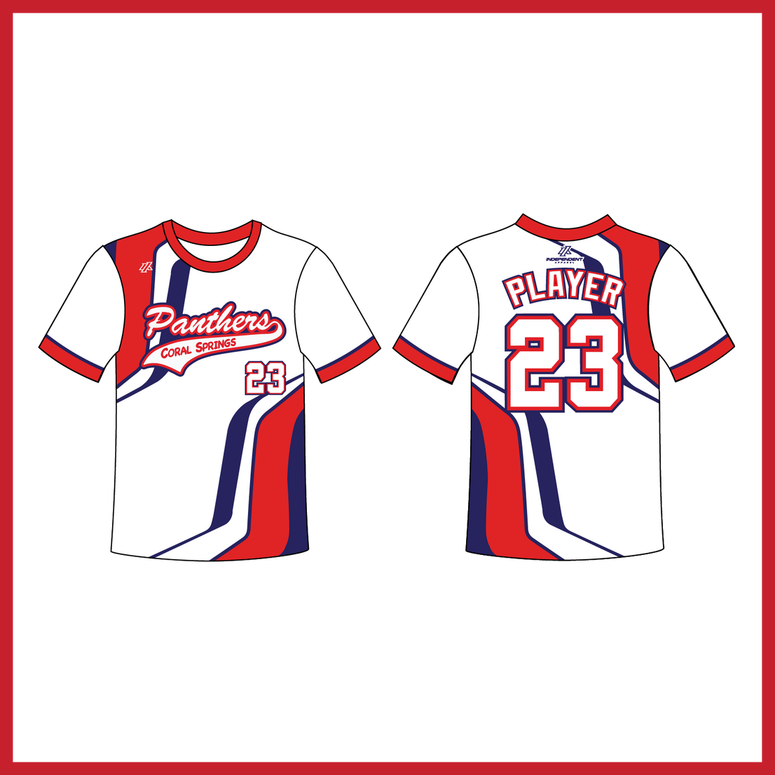 CS Panthers King Custom White Jersey (3-4 WEEK TURNAROUND)