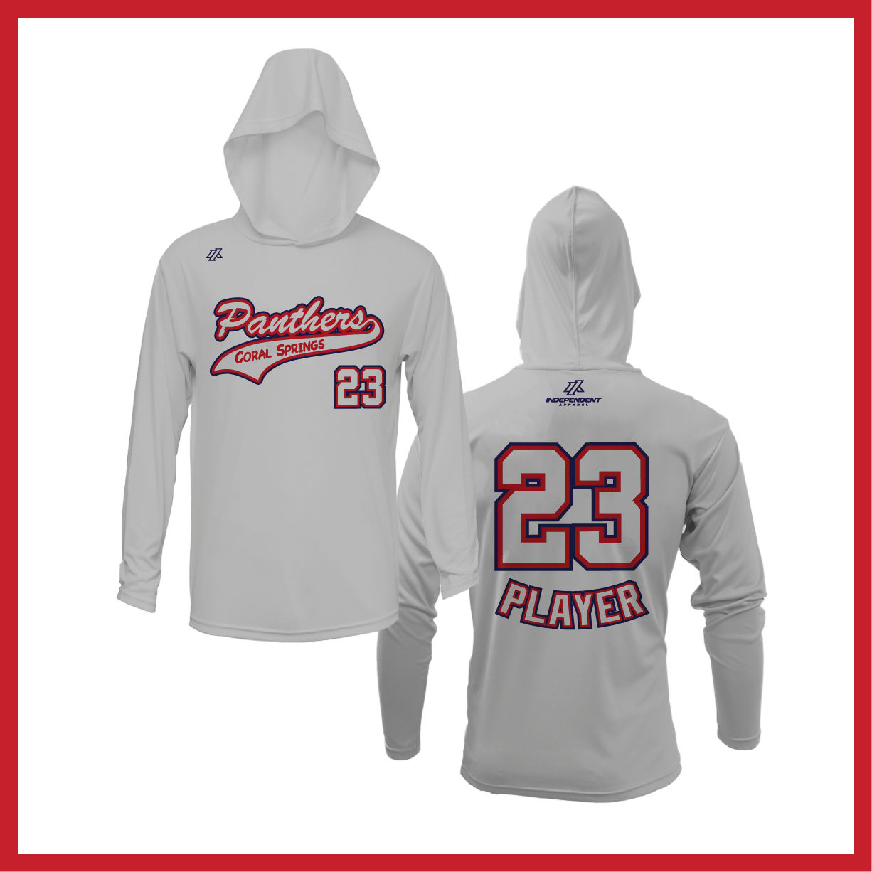 CS Panthers Script Logo Lightweight Hoodie