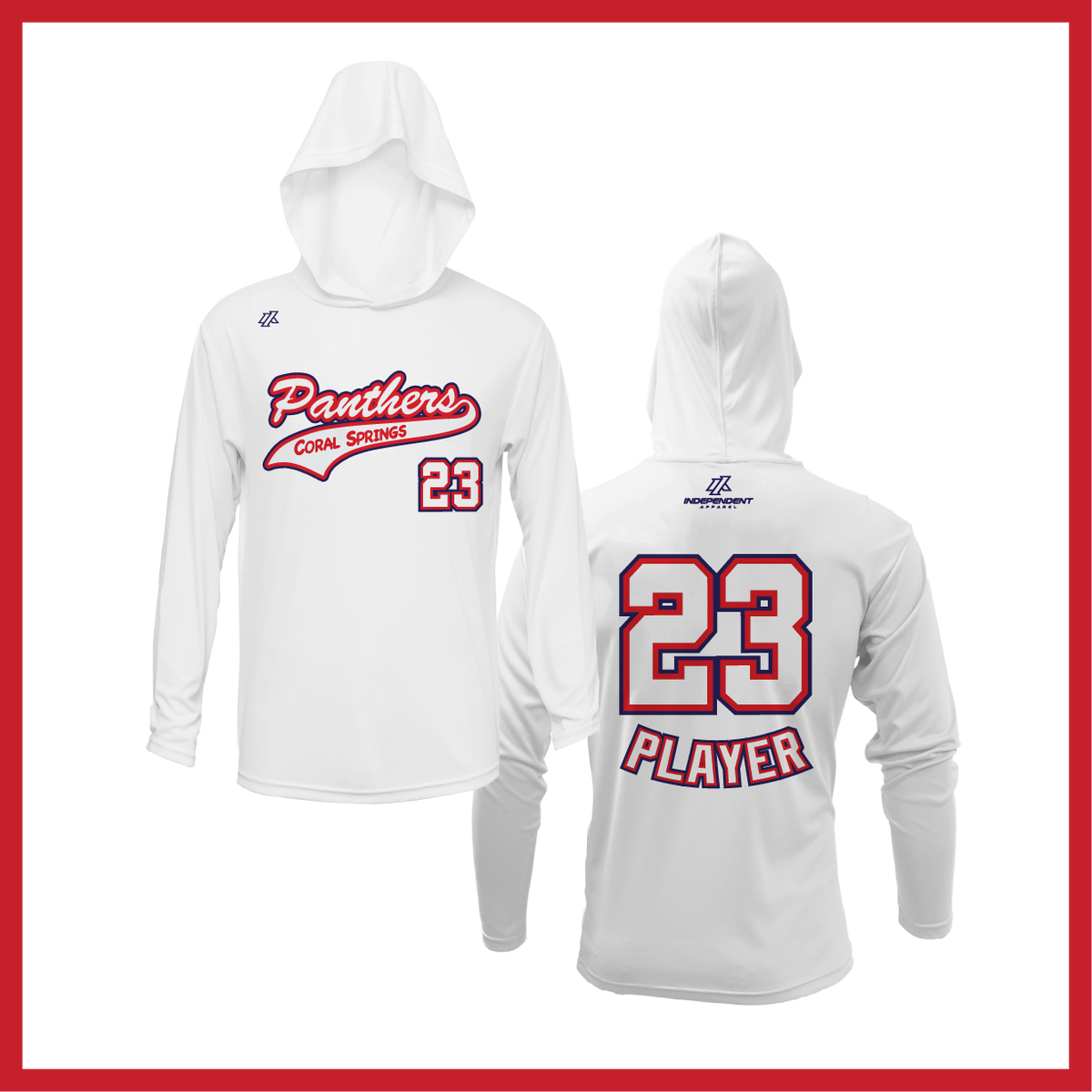 CS Panthers Script Logo Lightweight Hoodie