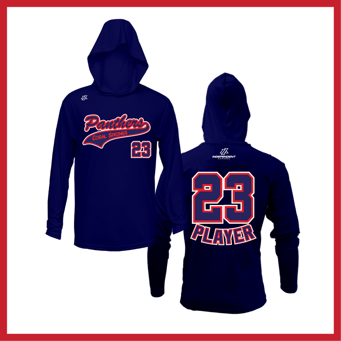 CS Panthers Script Logo Lightweight Hoodie