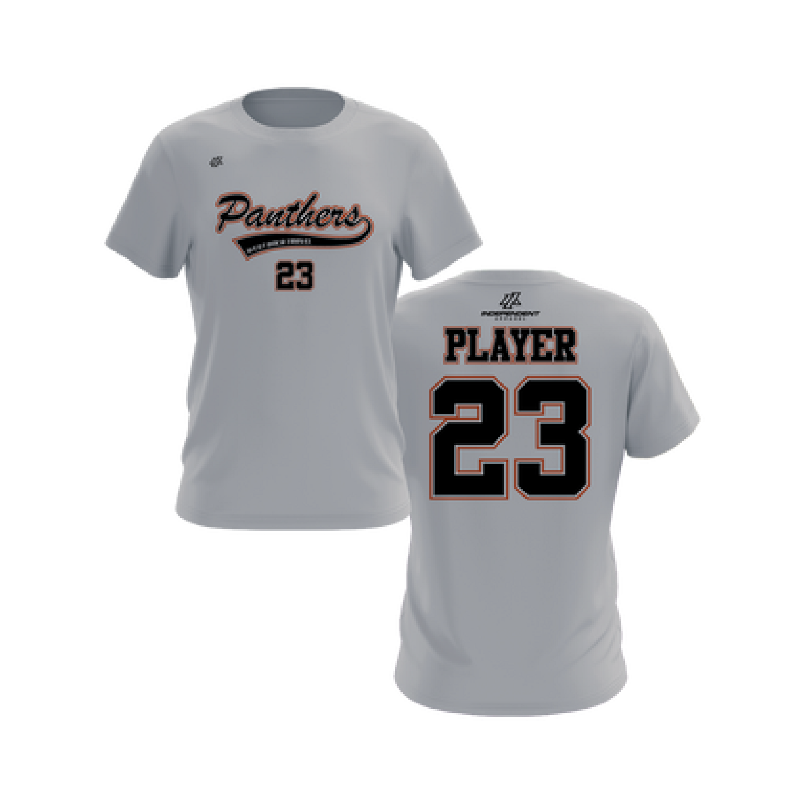 Caner 10U Panthers Grey Practice Shirt