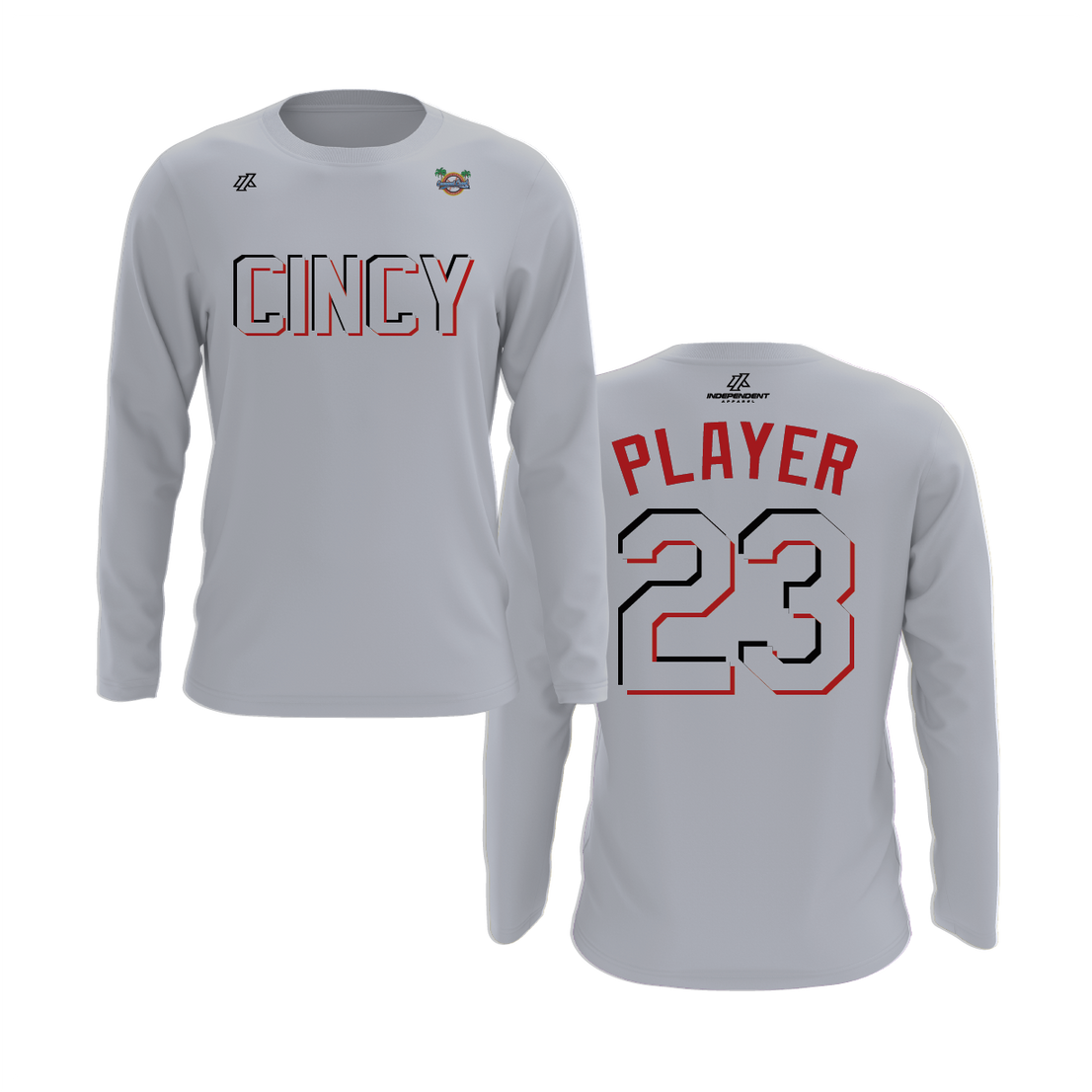 CCLL Cincy Reds Logo Long Sleeve Shirt