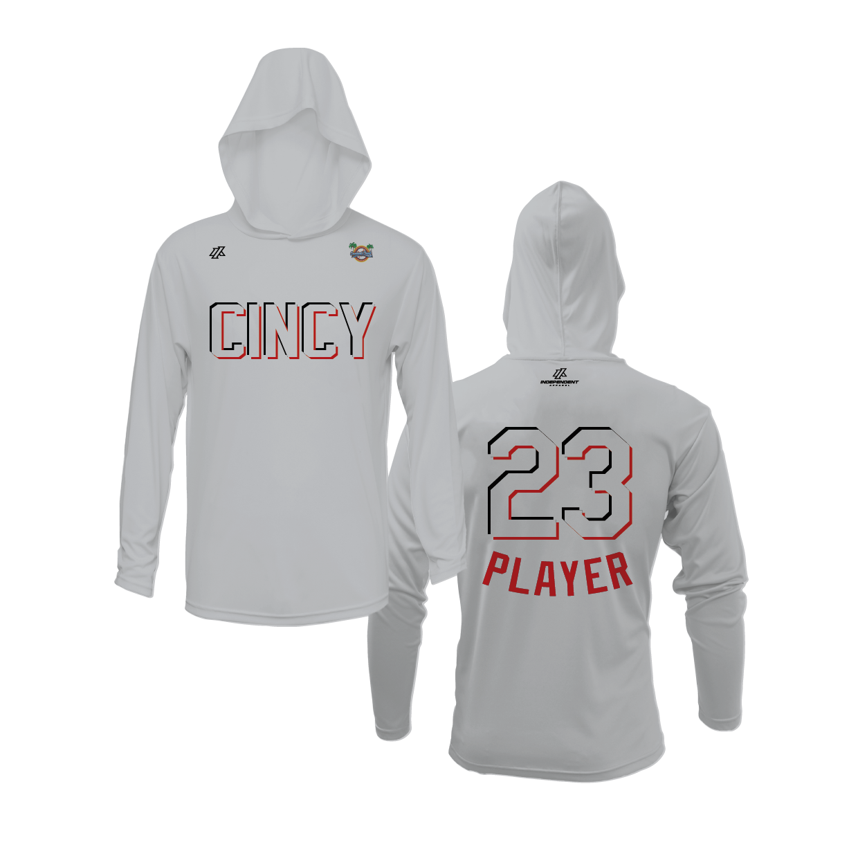 CCLL Cincy Reds Logo Lightweight Hoodie