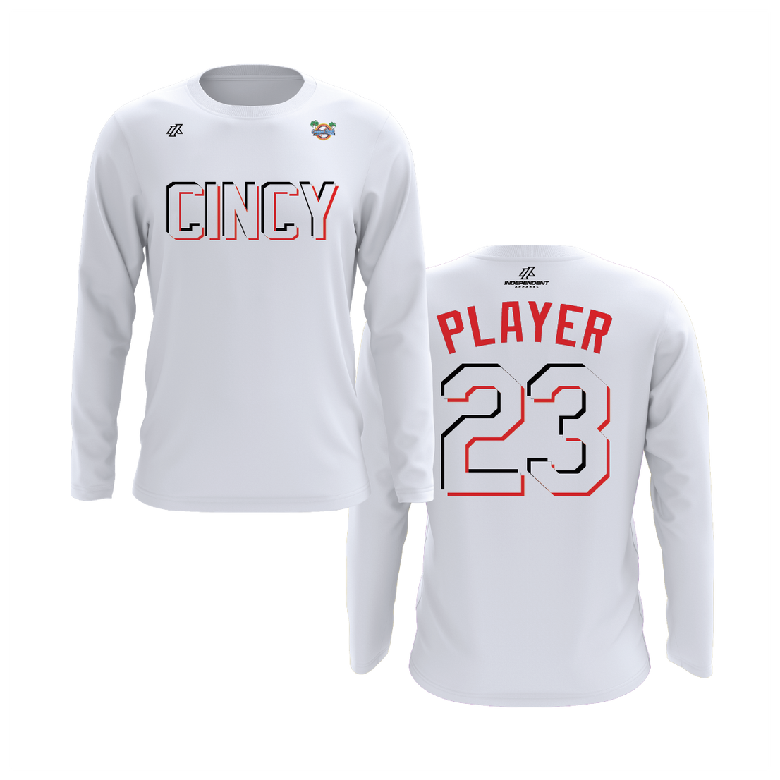 CCLL Cincy Reds Logo Long Sleeve Shirt
