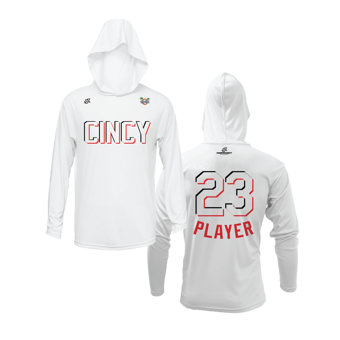 CCLL Cincy Reds Logo Lightweight Hoodie