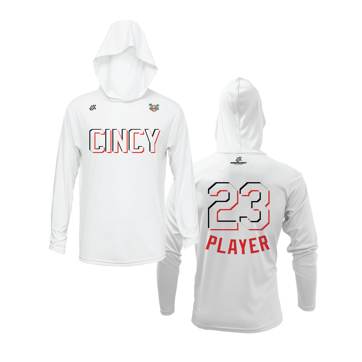 CCLL Cincy Reds Logo Lightweight Hoodie