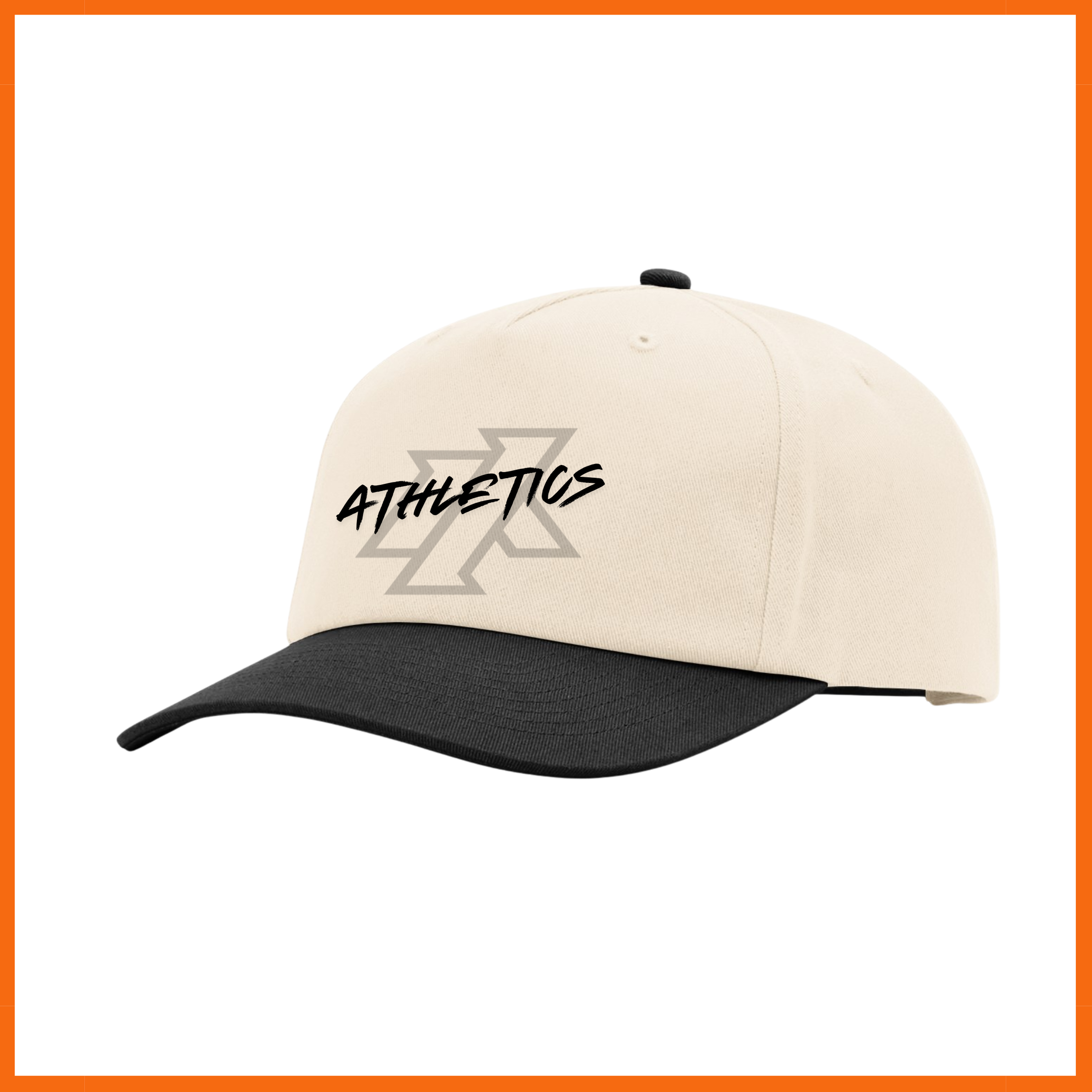 IA Athletics Logo Color Block Cream Snapback Hat