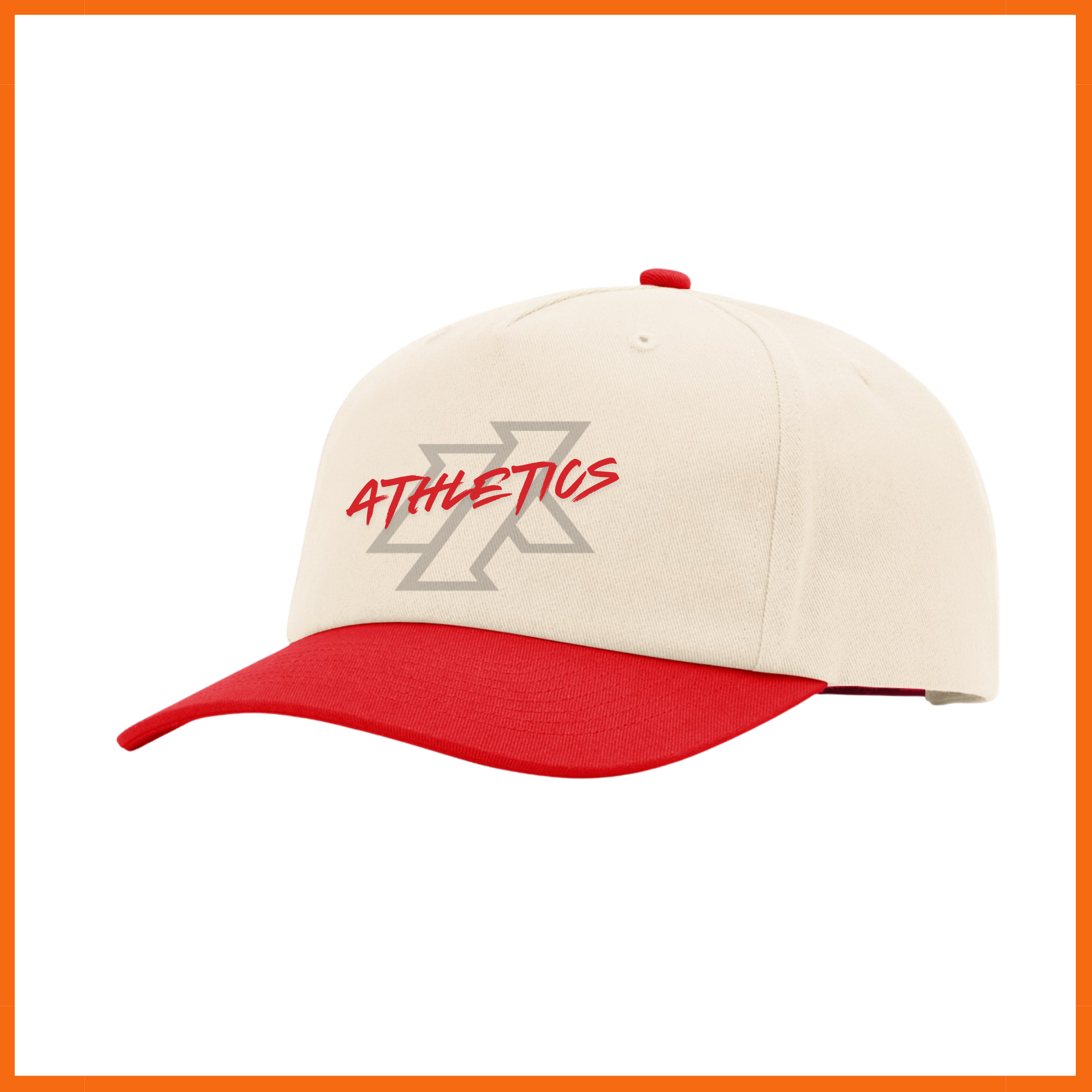 IA Athletics Logo Color Block Cream Snapback Hat