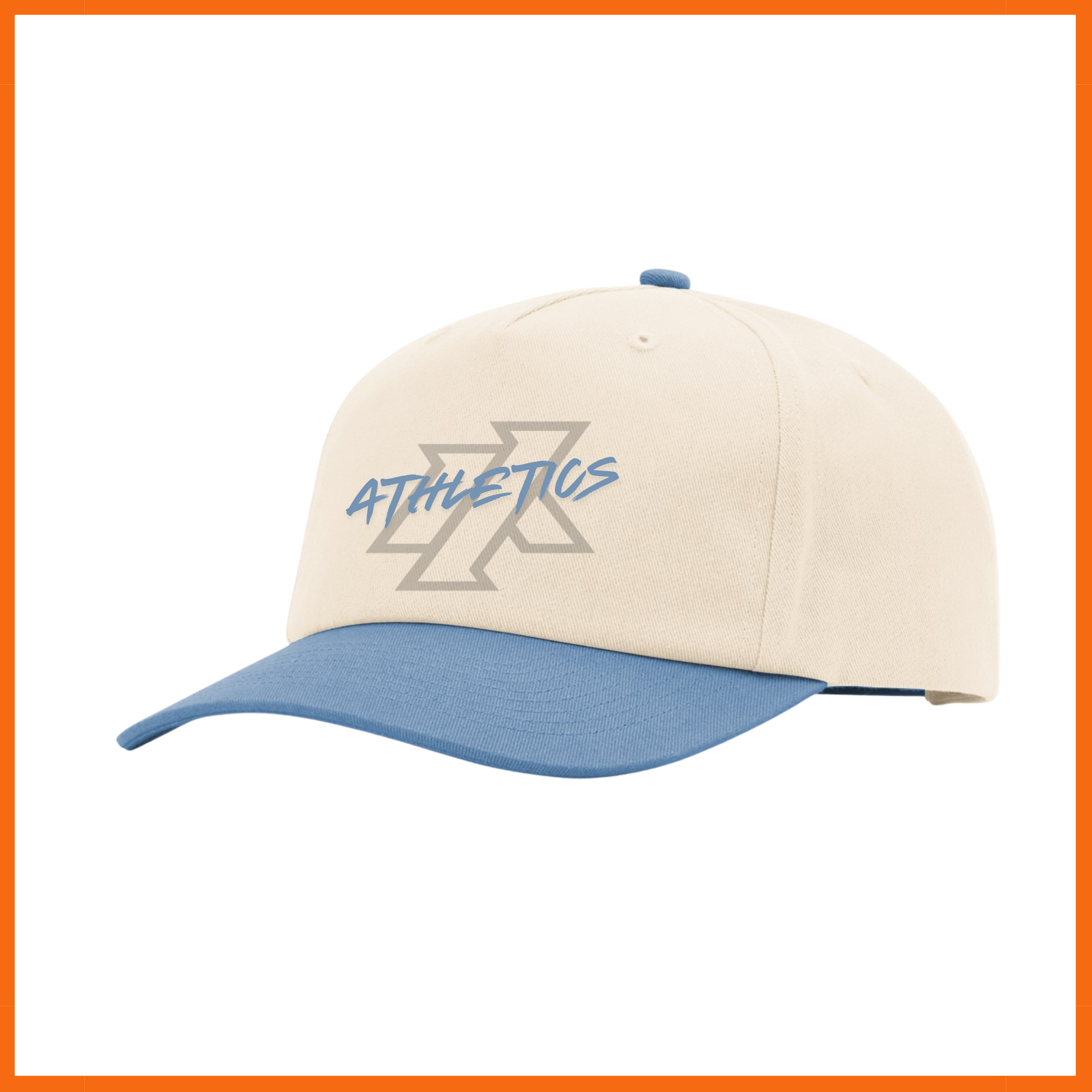 IA Athletics Logo Color Block Cream Snapback Hat