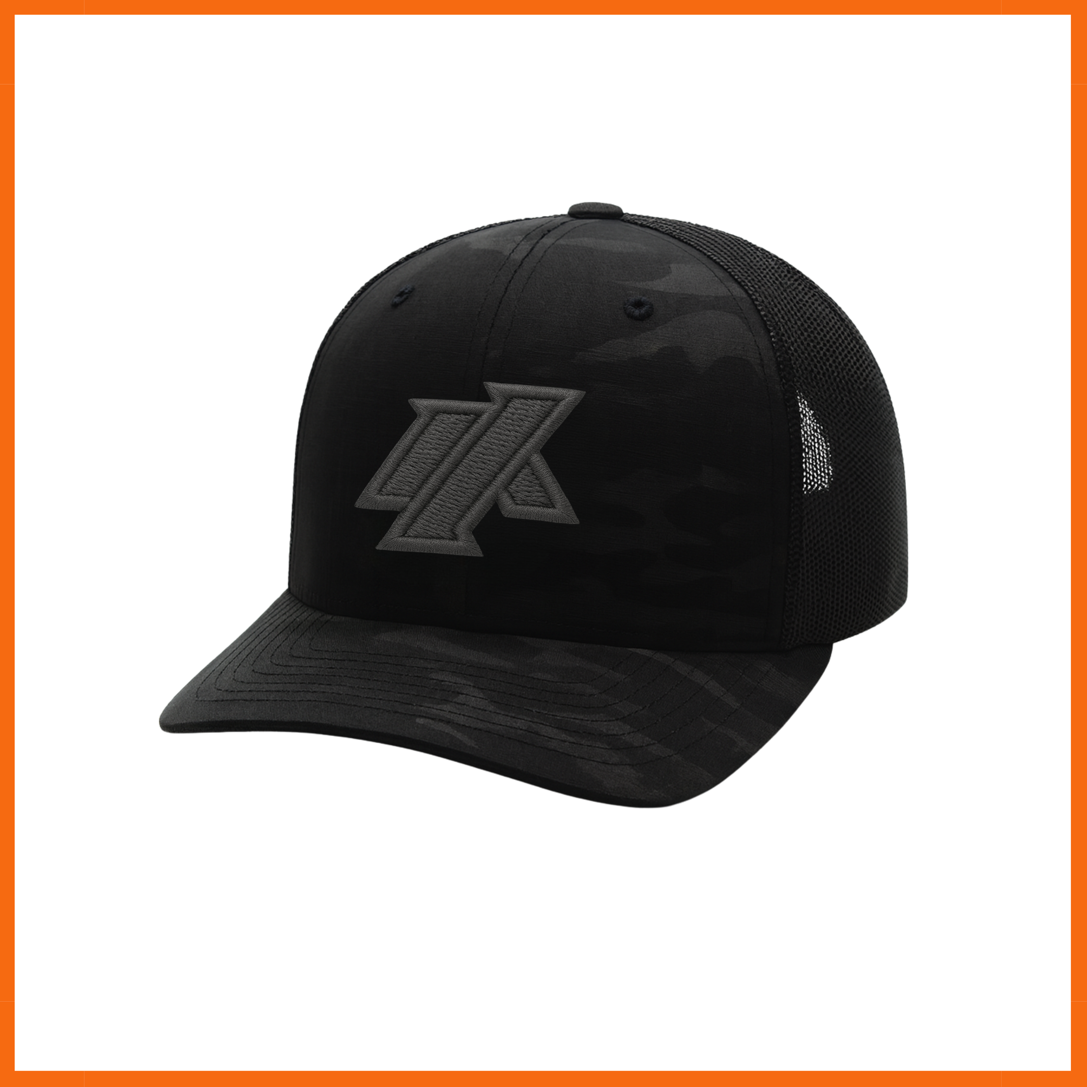 IA Logo Black Camo Snapback Hat