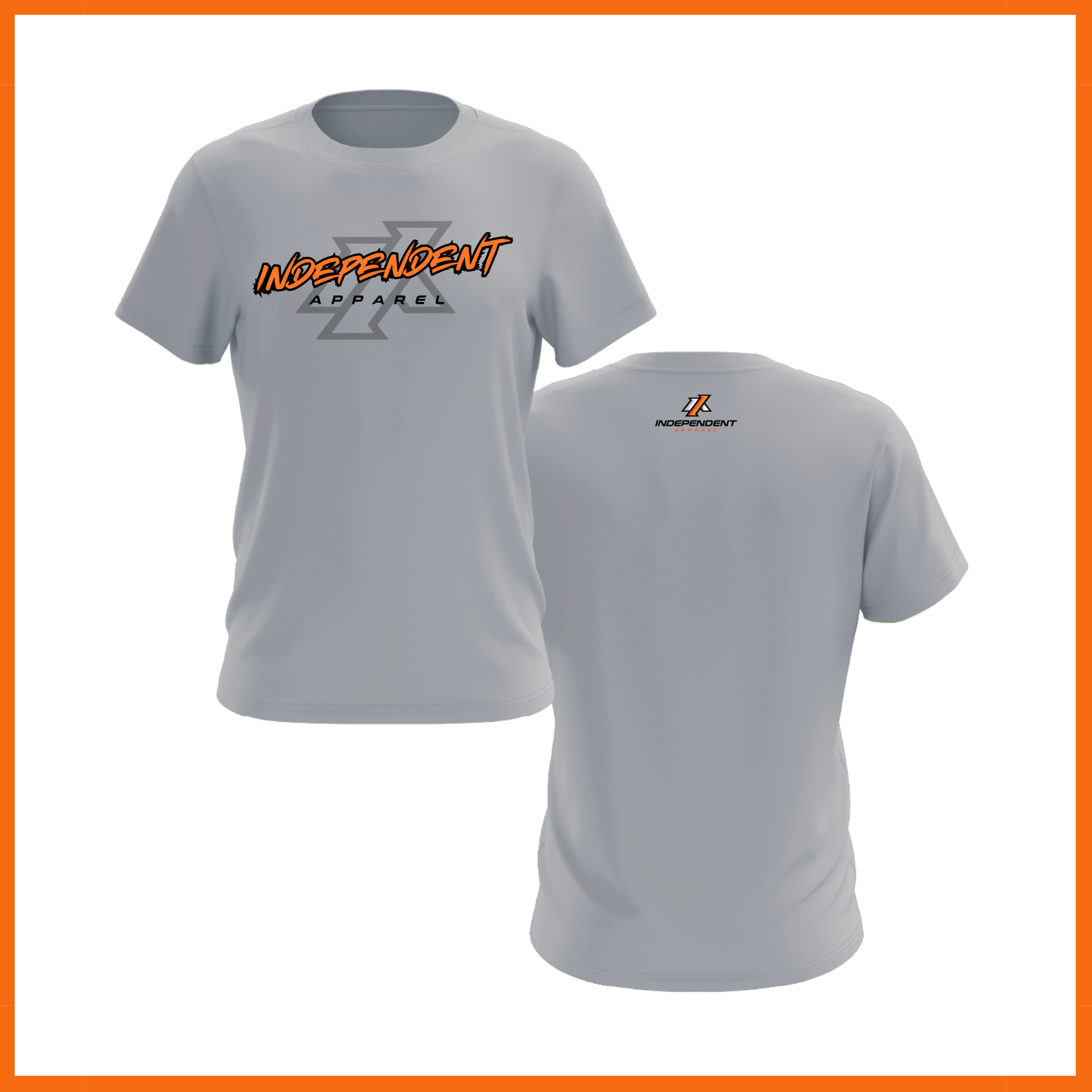 Independent Apparel Grafitti Logo Grey Short Sleeve Shirt