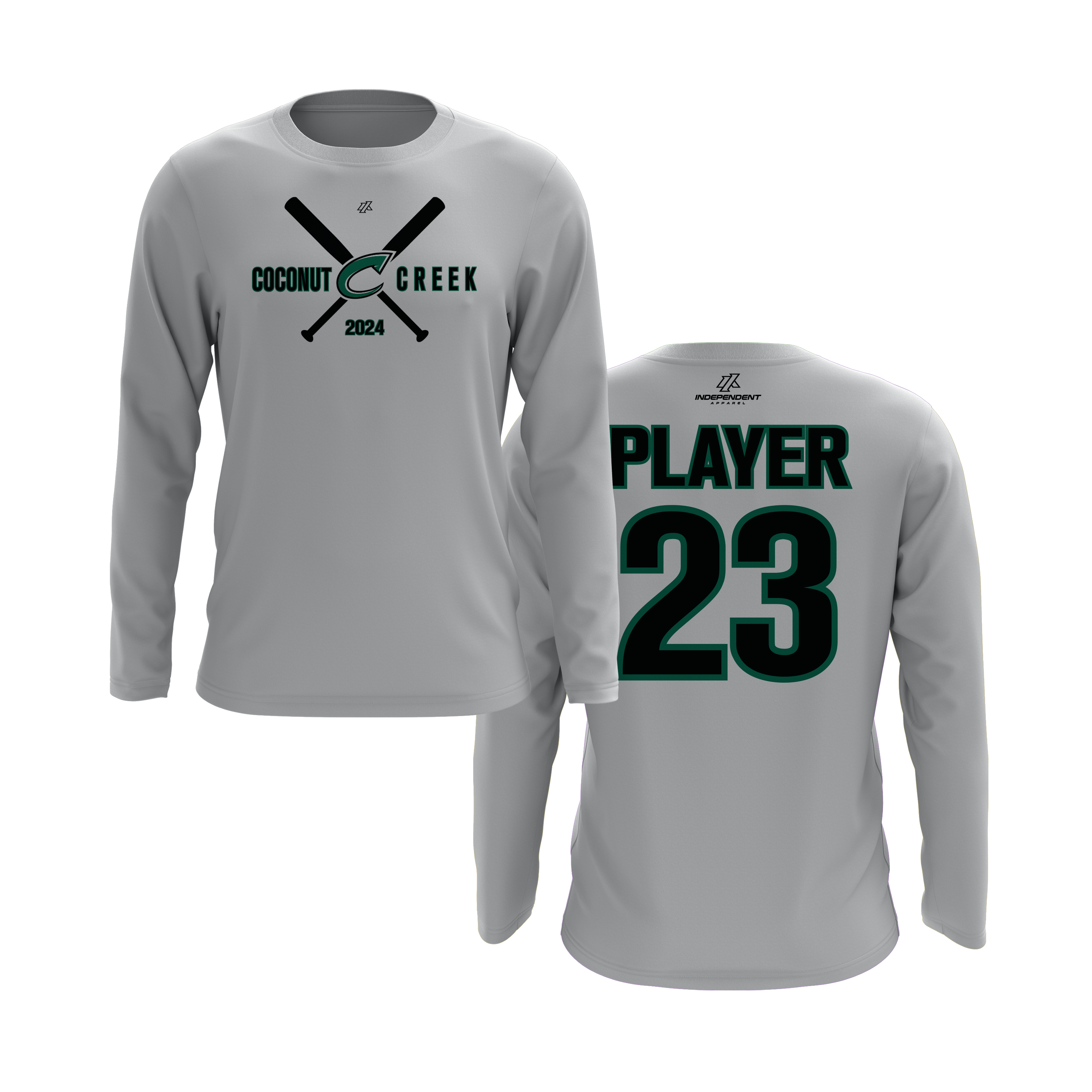 CCLL T-Ball Green Long Sleeve Shirt