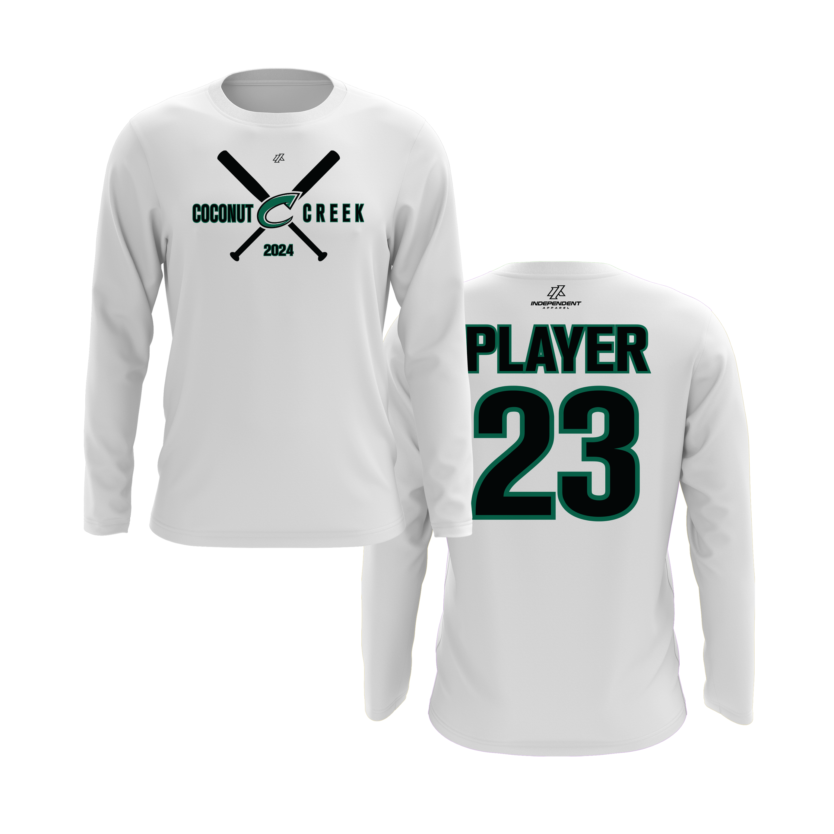 CCLL T-Ball Green Long Sleeve Shirt