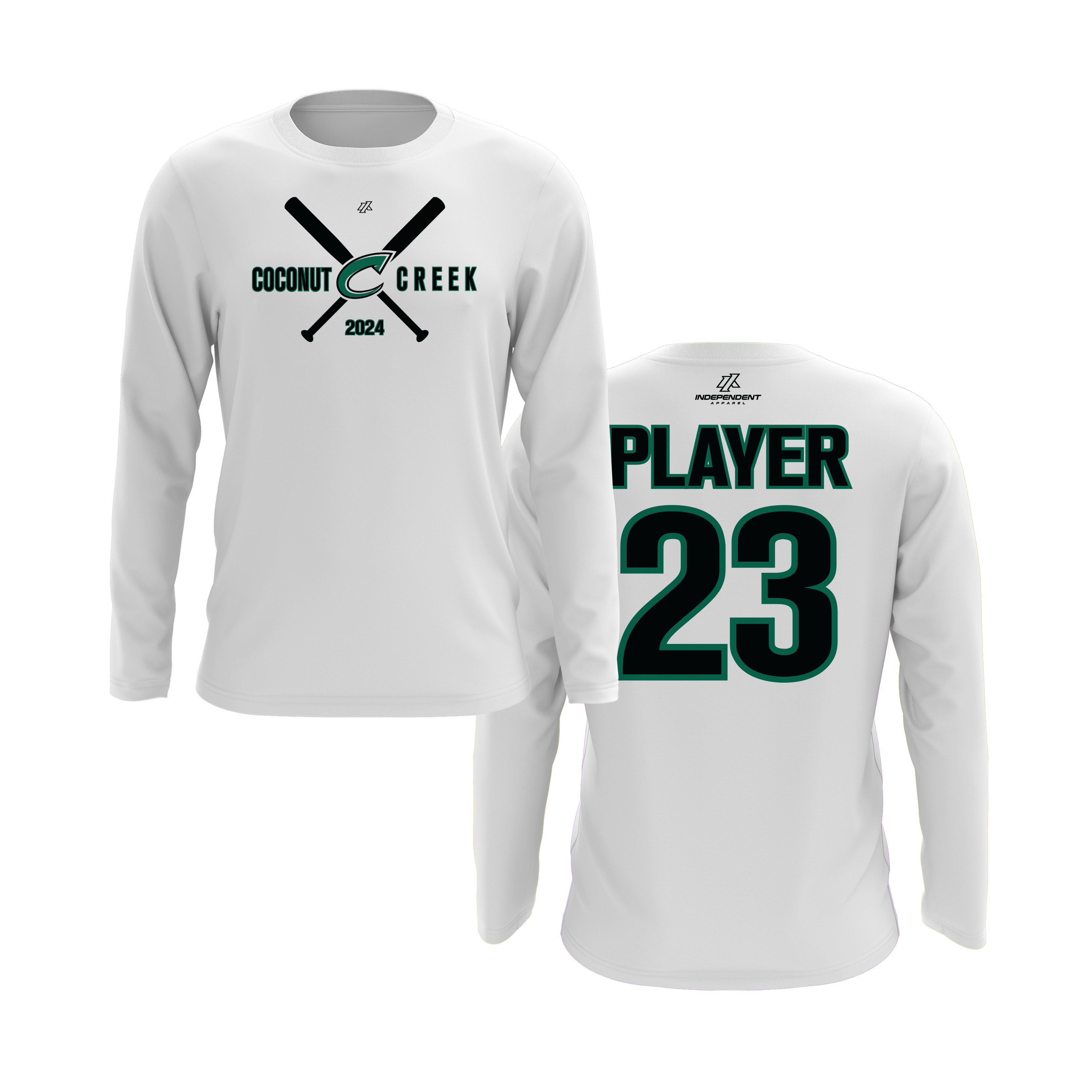 CCLL T-Ball Green Long Sleeve Shirt