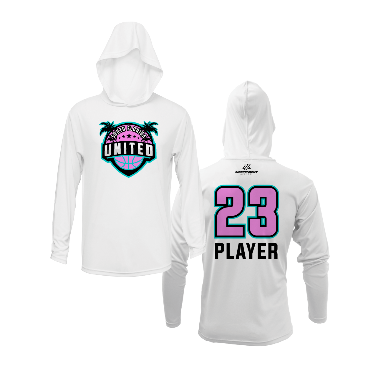 South Florida United Vice Logo Lightweight Hoodie