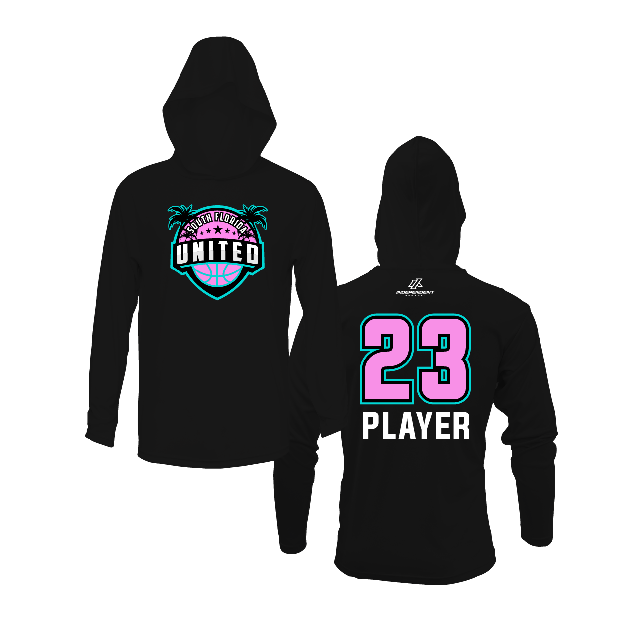 South Florida United Vice Logo Lightweight Hoodie