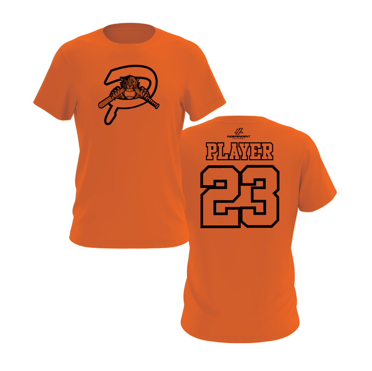 Duesler 10U Panthers P Logo Short Sleeve Shirt