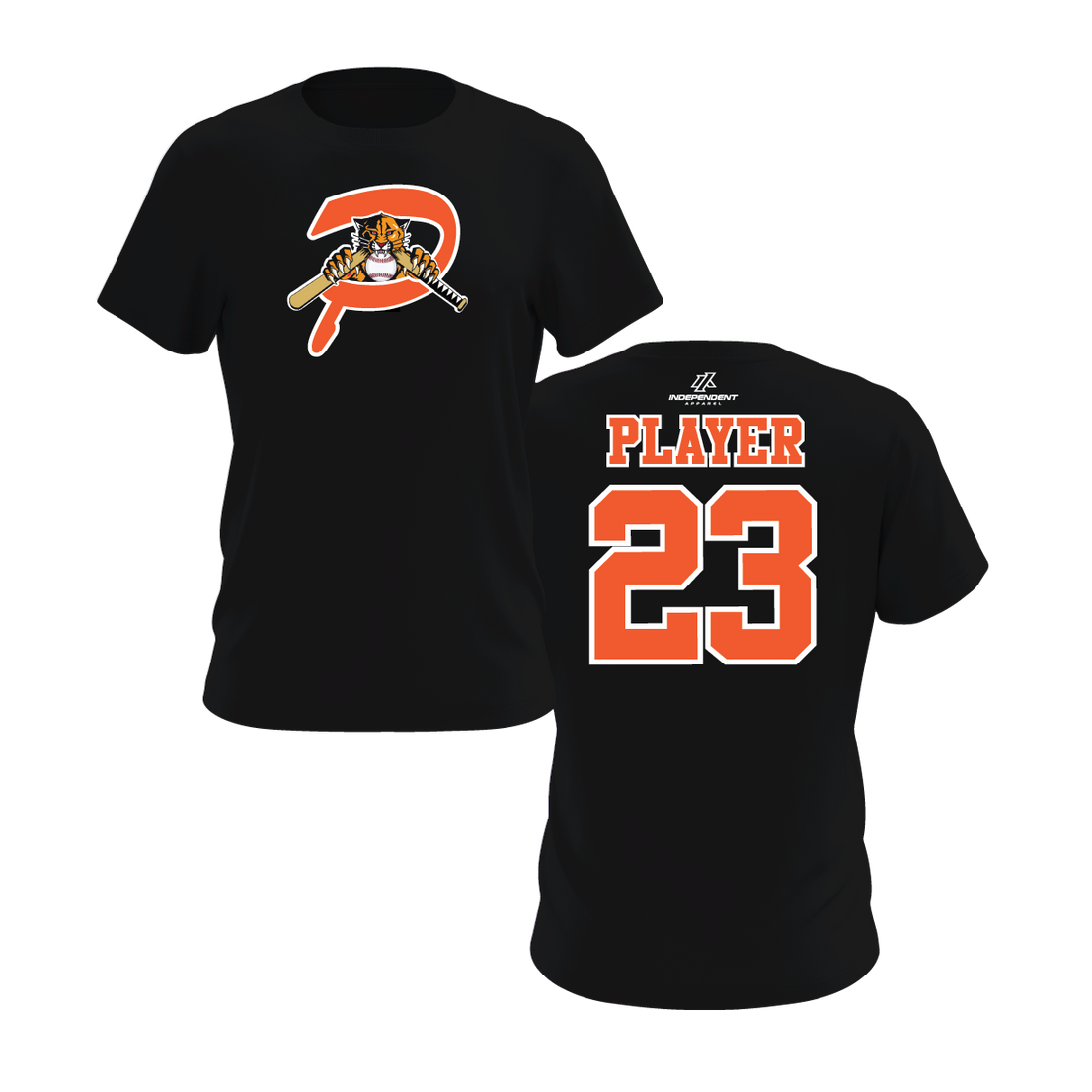 Duesler 10U Panthers P Logo Short Sleeve Shirt