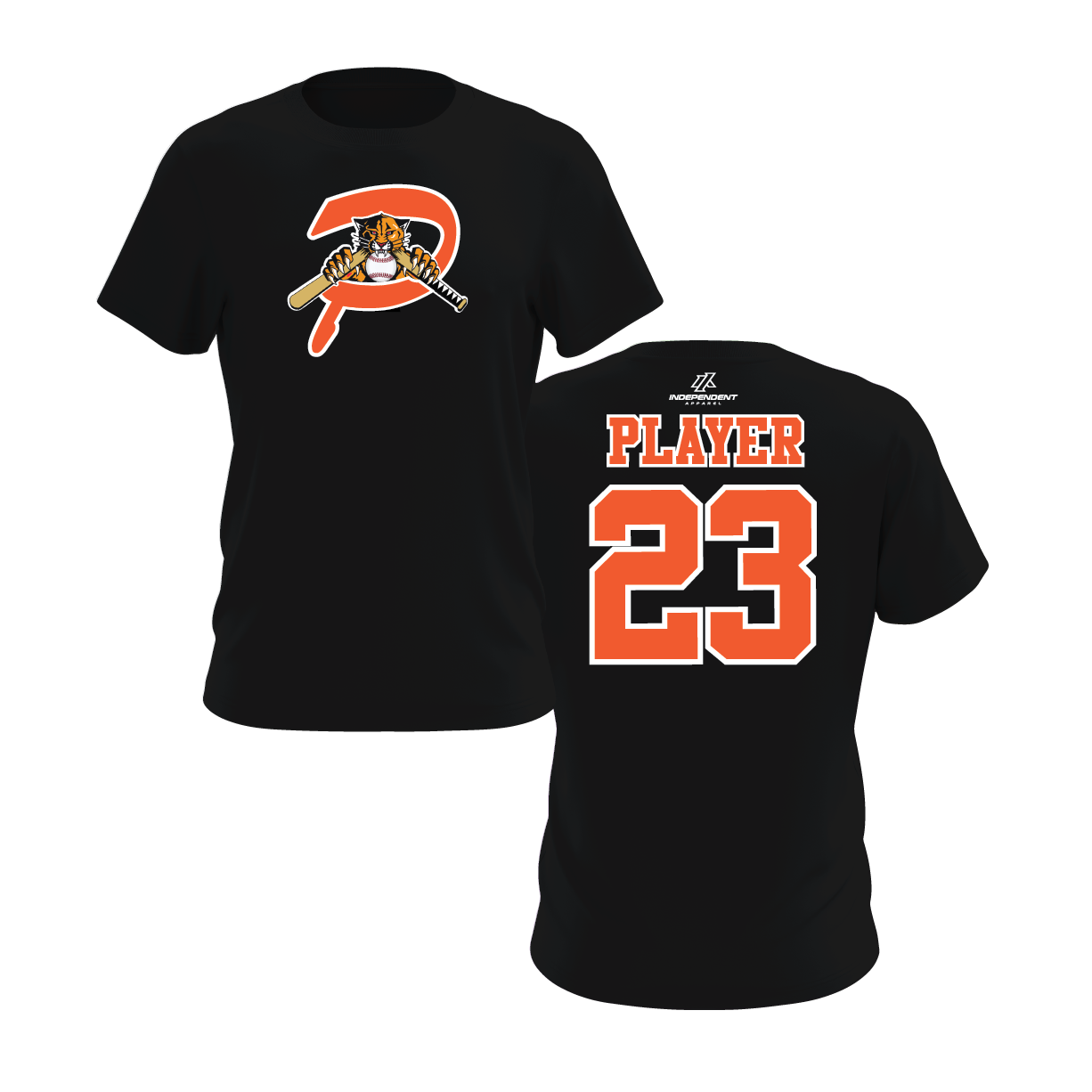 Duesler 10U Panthers P Logo Short Sleeve Shirt