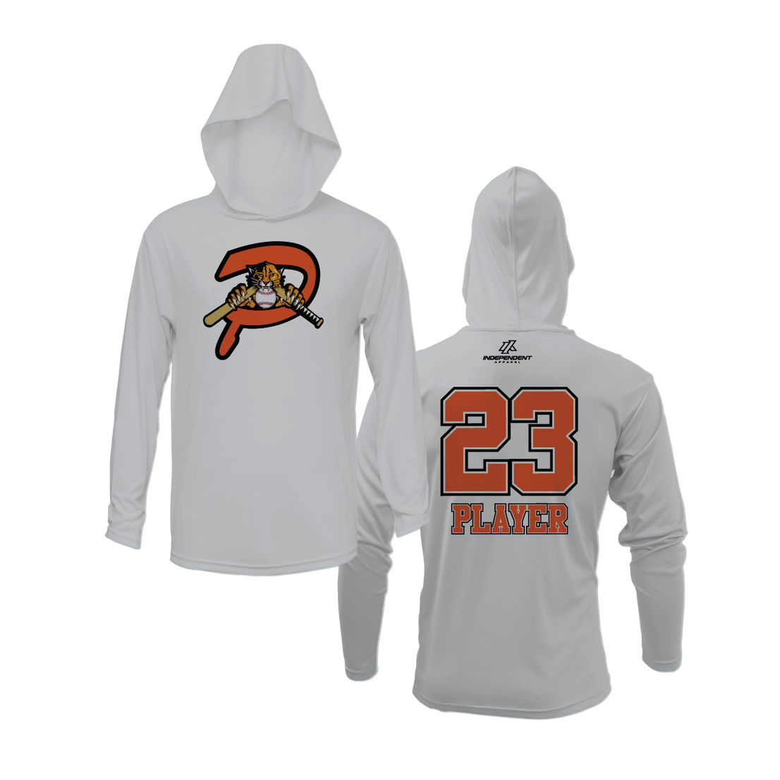 Duesler 10U Panthers P Logo Lightweight Hoodie