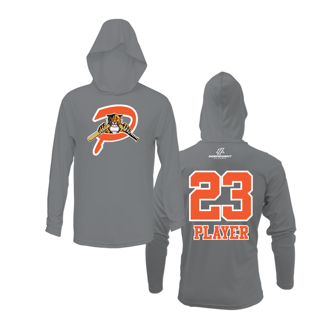 Duesler 10U Panthers P Logo Lightweight Hoodie