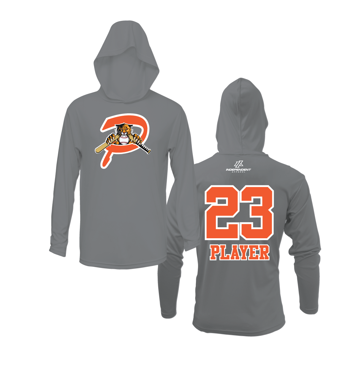 Duesler 10U Panthers P Logo Lightweight Hoodie