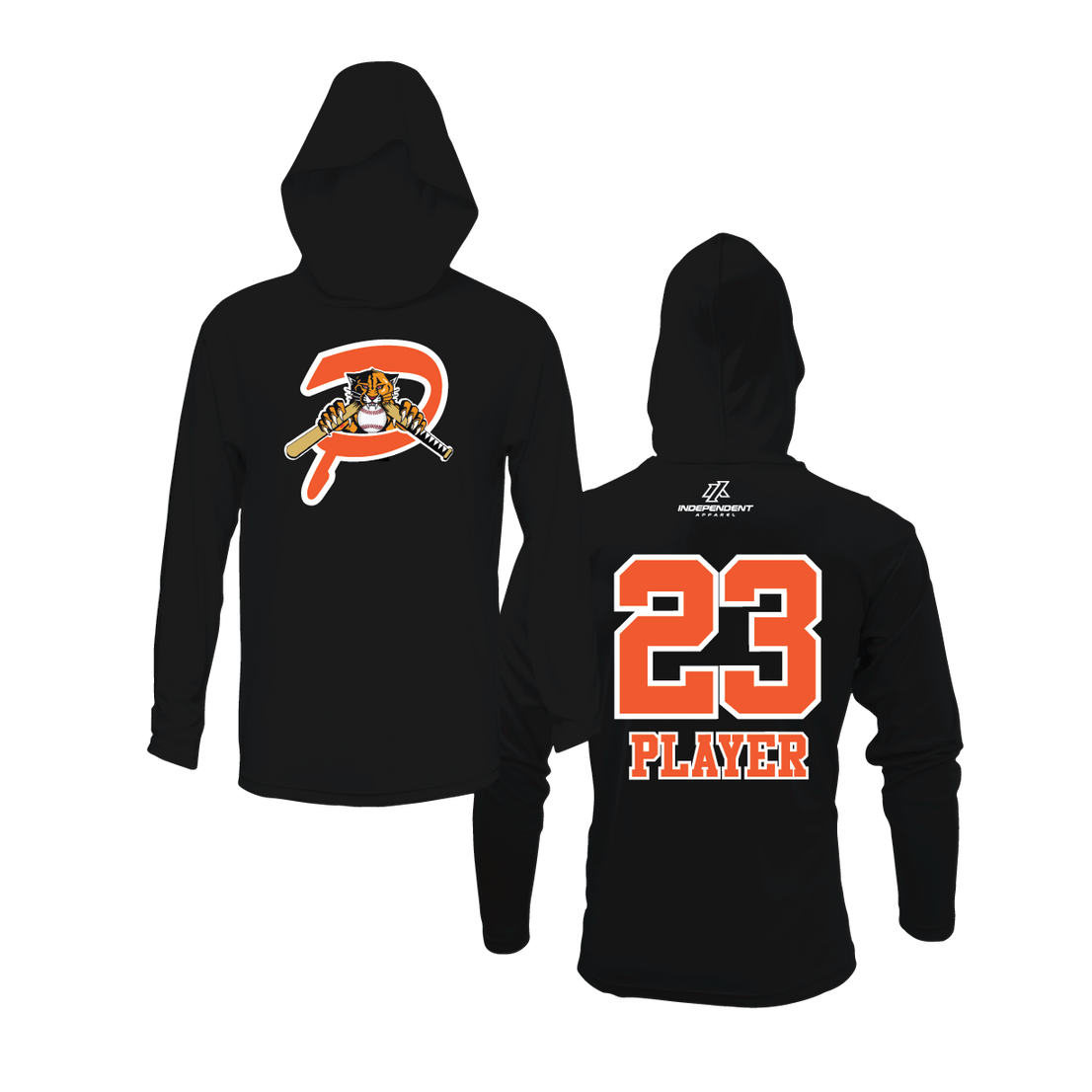 Duesler 10U Panthers P Logo Lightweight Hoodie