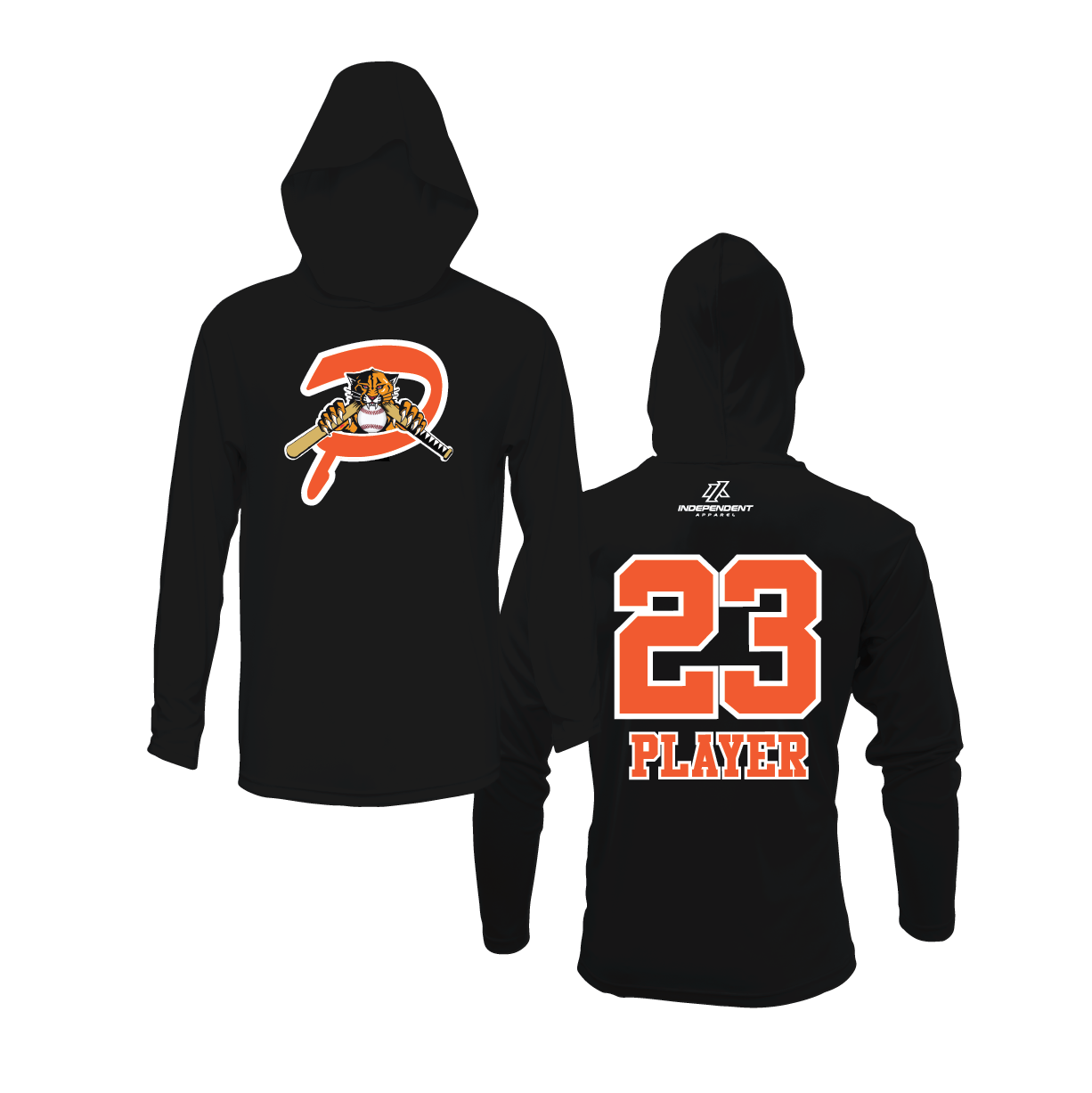 Duesler 10U Panthers P Logo Lightweight Hoodie